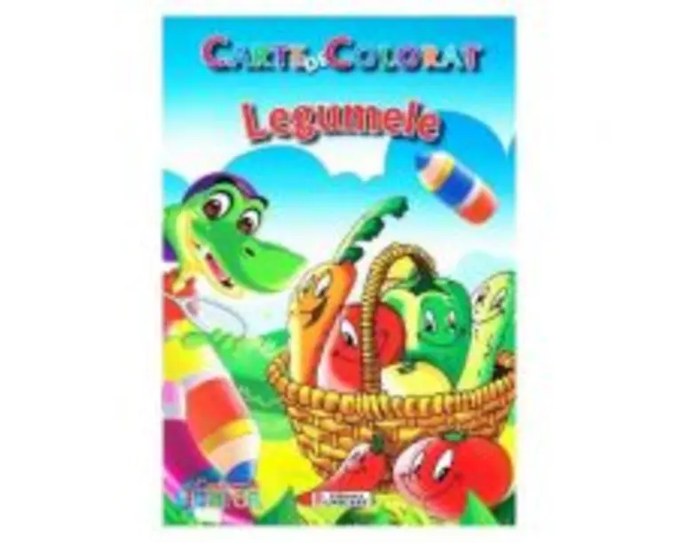 Legumele - Carte de colorat