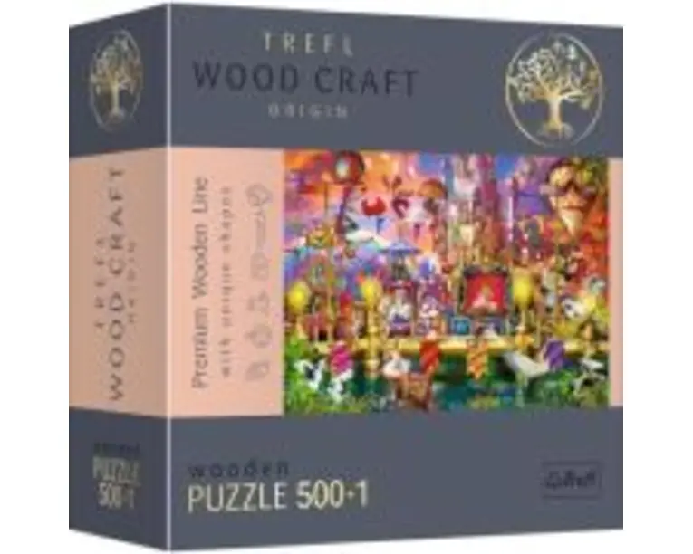 Puzzle din lemn lumea magica 500+1 piese