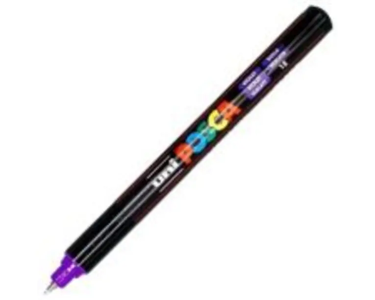 Marker UNI PC-1MR 0. 7 mm, varf metalic fin, violet, Posca (M626)
