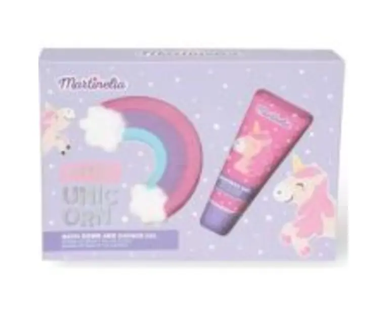 Set crema de corp si bomba de baie, Martinelia Little Unicorn