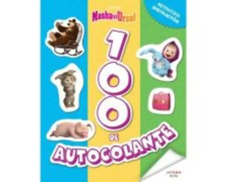 Masha si Ursul. 100 de autocolante. Activitati distractive