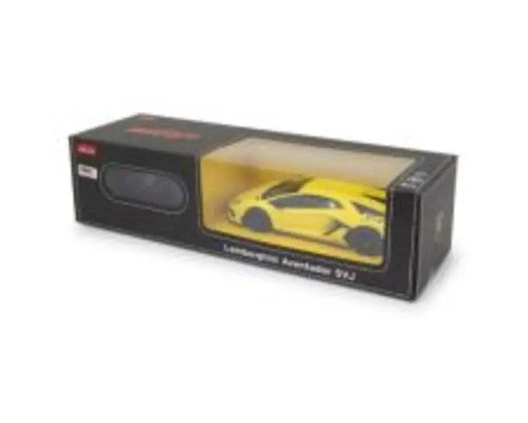 Masina cu telecomanda Lamborghini Aventador SVJ galben scara 1: 24, Rastar