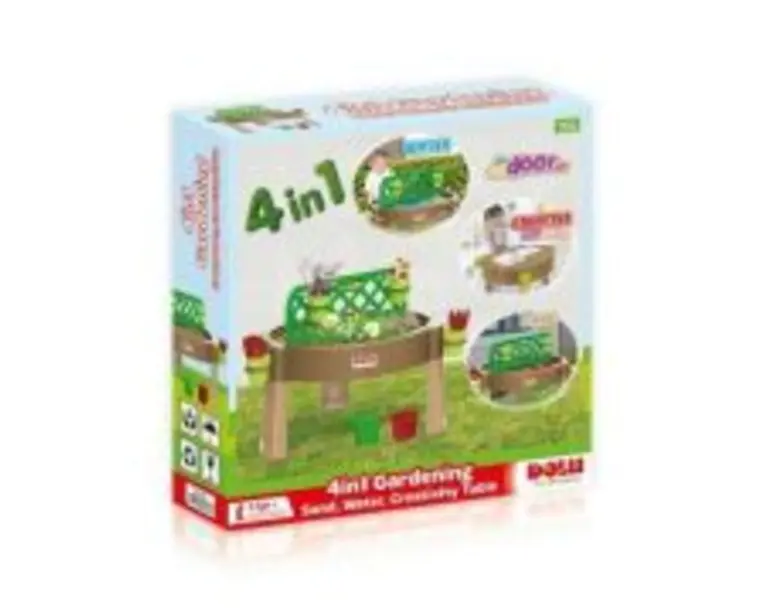 Masuta Activitati, 4 In 1. Gradinarit / Apa / Nisip / Creativitate