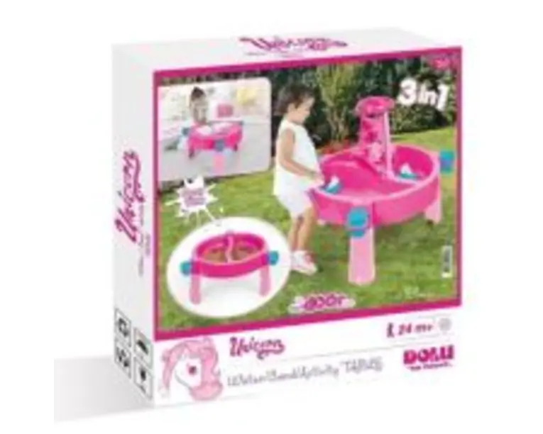 Masuta cu Activitati, 3 In1, Roz Unicorn