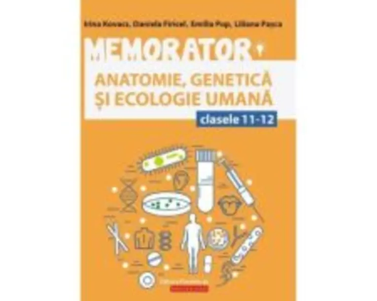Memorator de Biologie anatomie, genetica si ecologie umana pentru clasele 11-12 - Liliana Pasca