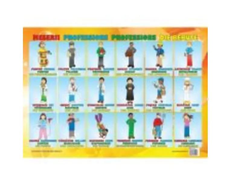 Meserii - Plansa educativa