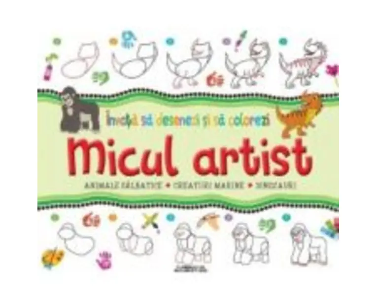 Micul artist. Invata sa desenezi si sa colorezi (verde)