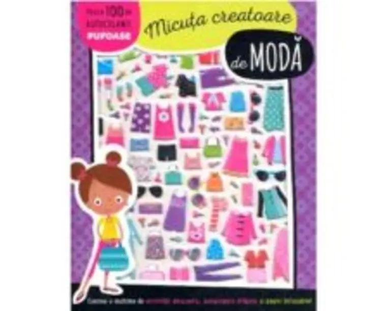 Micuta creatoare de moda. Autocolante pufoase