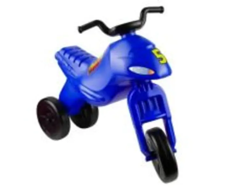 Motocicleta fara pedale, albastra