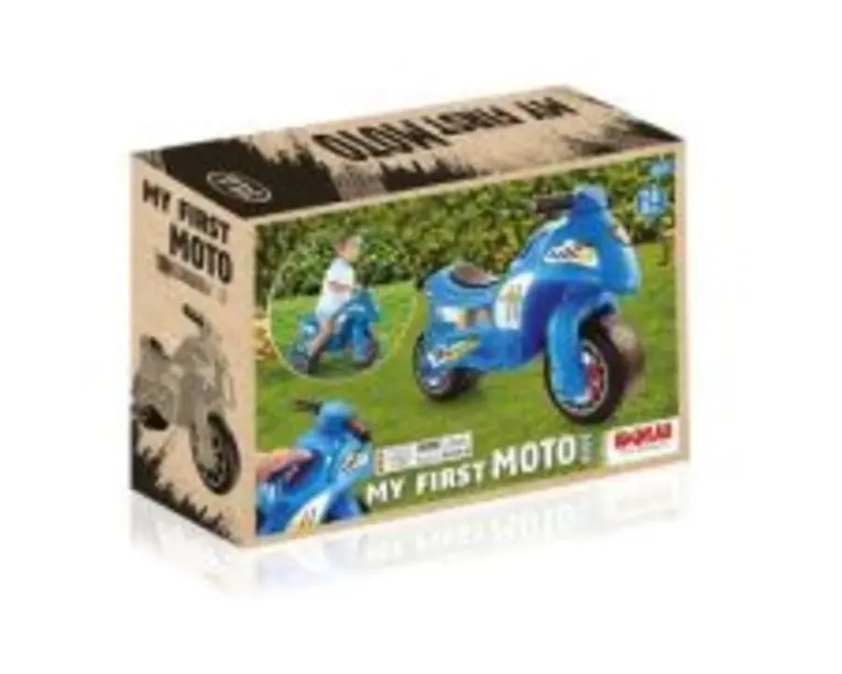Motocicleta fara pedale, albastru, 50x71x27 cm