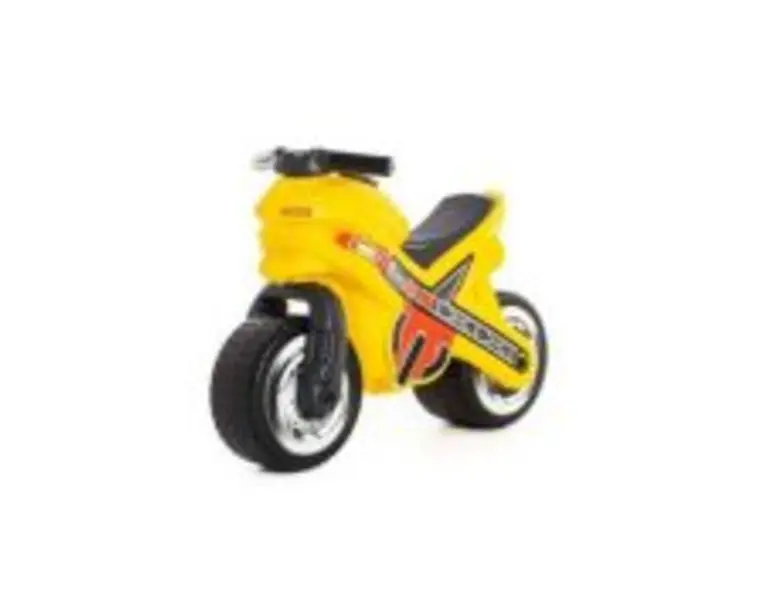 Motocicleta fara pedale, MX-ON, galbena, 70x30x49. 3 cm