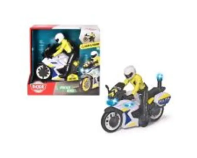 Motocicleta de politie, 17 cm, Dickie