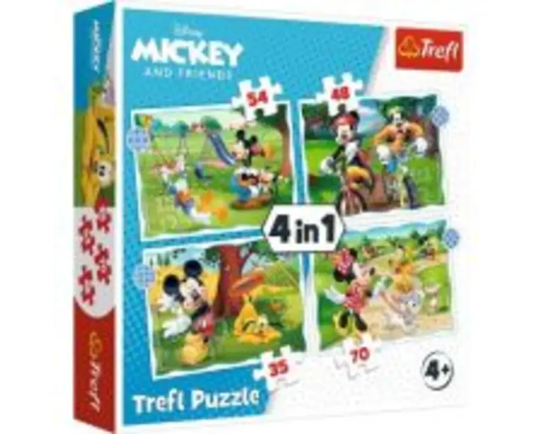 Puzzle 4in1 Mickey Mouse ziua deosebita