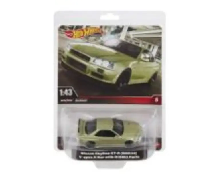 Masinuta metalica Nissan Skyline GT-R scara 1: 43, Hot Wheels Premium Real Riders