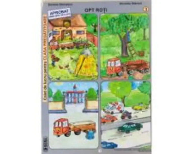 Opt roti. Caiet de lucru pentru clasa pregatitoare (semestrul 1) - Daniela Stoicescu