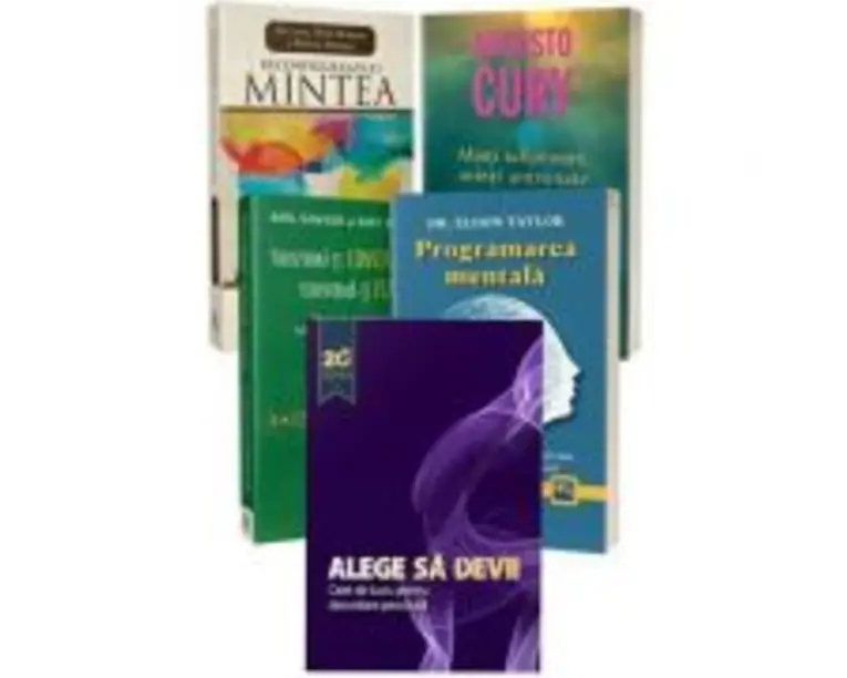 Pachet de 5 carti Programarea mentala Augusto Cury, Eldon Taylor