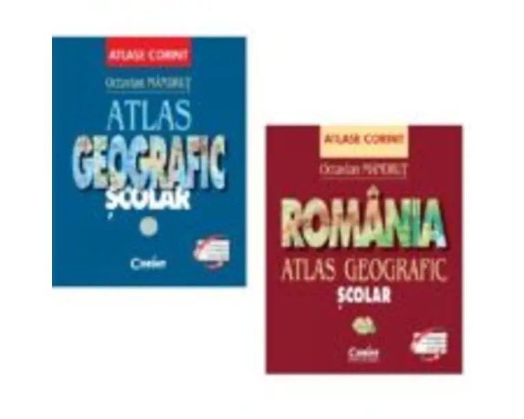 Pachet Atlas geografic scolar General si Atlas geografic scolar Romania - Octavian Mandrut