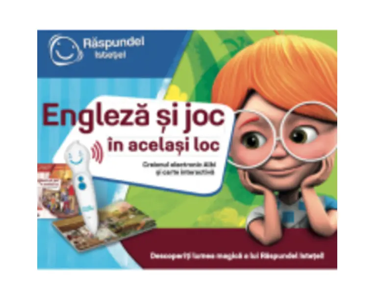 Pachet Raspundel Istetel. Carte si creion interactive, Engleza si Joc in acelasi loc