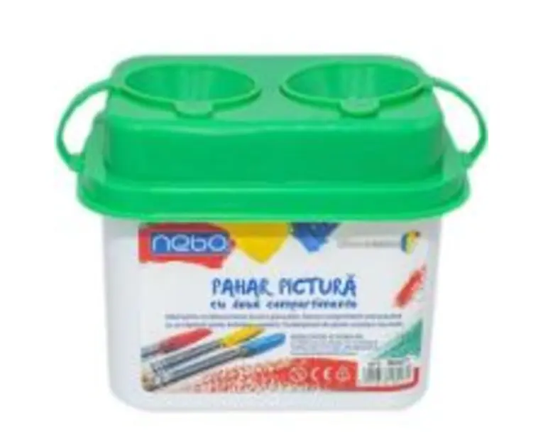 Pahar Pictura cu 2 compartimente, verde, NEBO