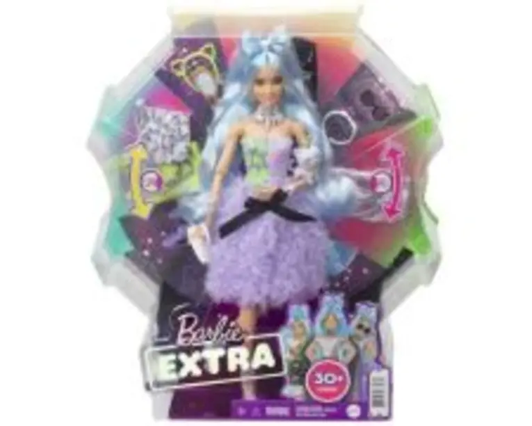 Papusa Extra Style Mix &amp; Match cu accesorii, Barbie