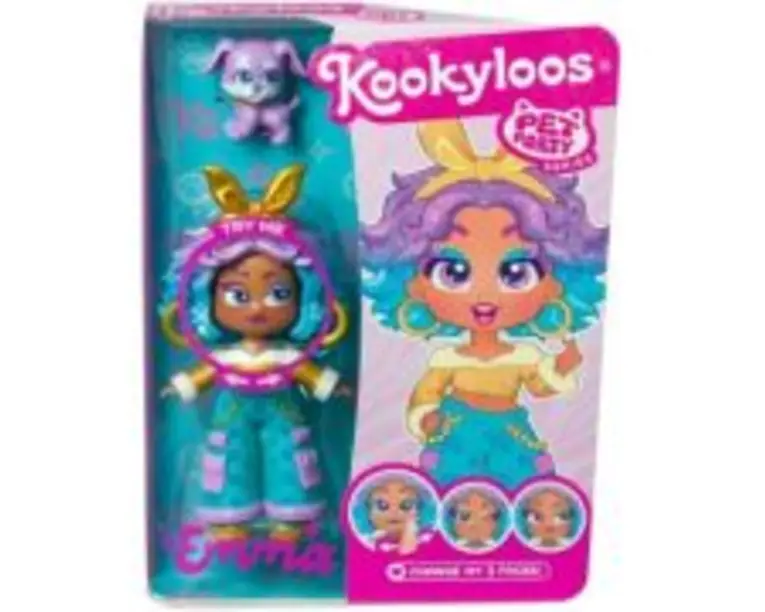 Papusa Kookyloos Pets Party - Emma