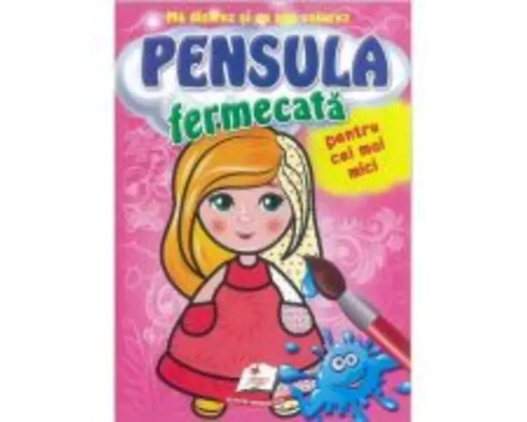 Papusica-Pensula fermecata pentru cei mici-Ma distrez si colorez cu apa