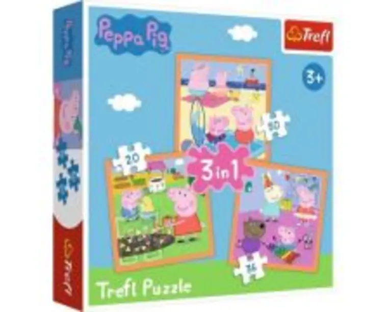 Puzzle 3in1 inventiva Peppa Pig