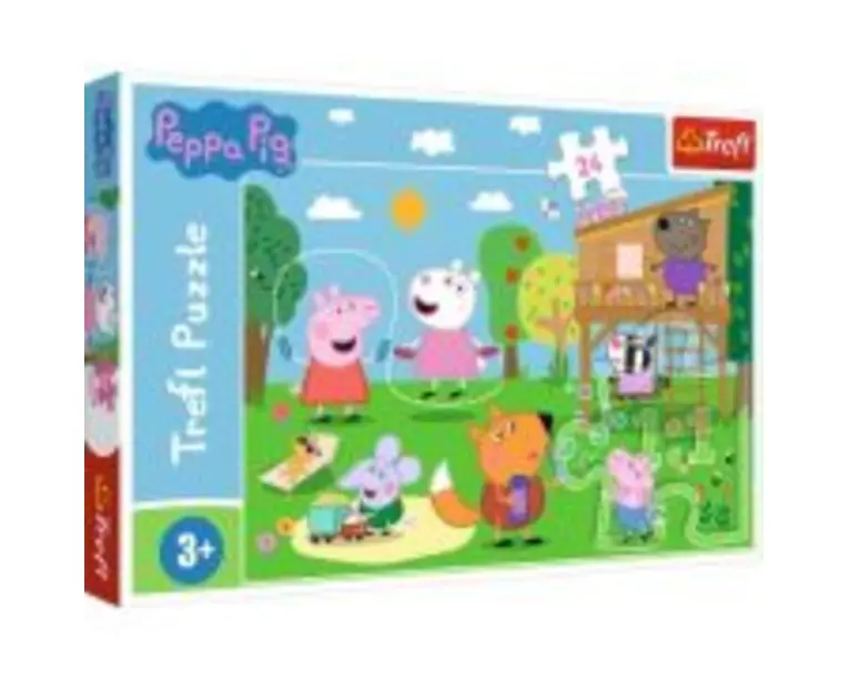 Puzzle Peppa Pig distractia din iarba 24 piese