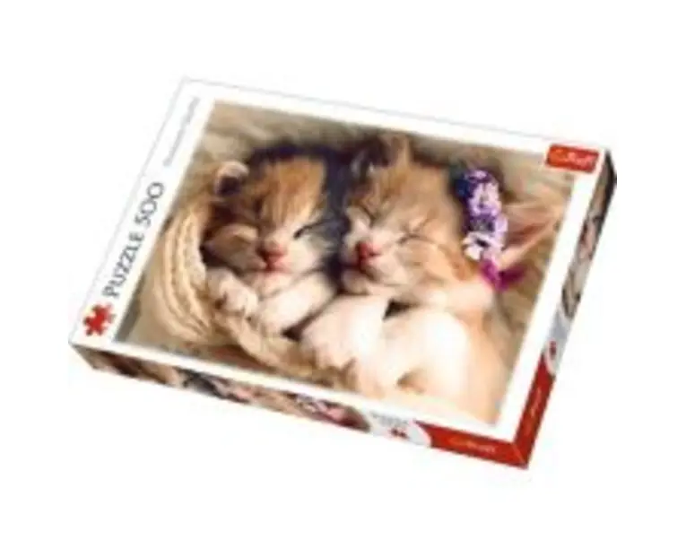 Puzzle pisicute somnoroase cu 500 de piese, Trefl
