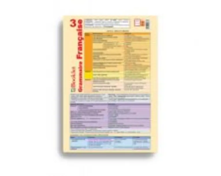 Plansa Grammaire Francaise 3