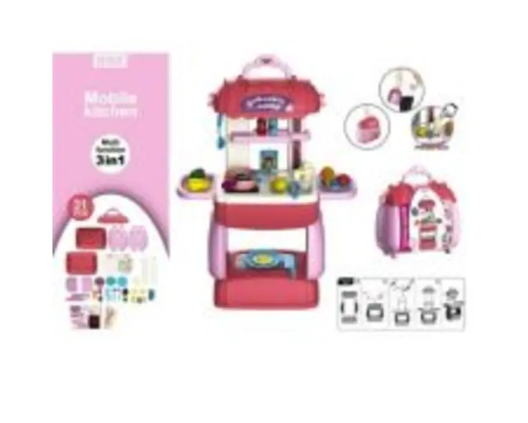 Play set bucatarie, in gentuta, 31 piese