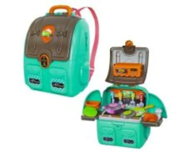 Play set bucatarie, in ghiozdanel, pentru baieti