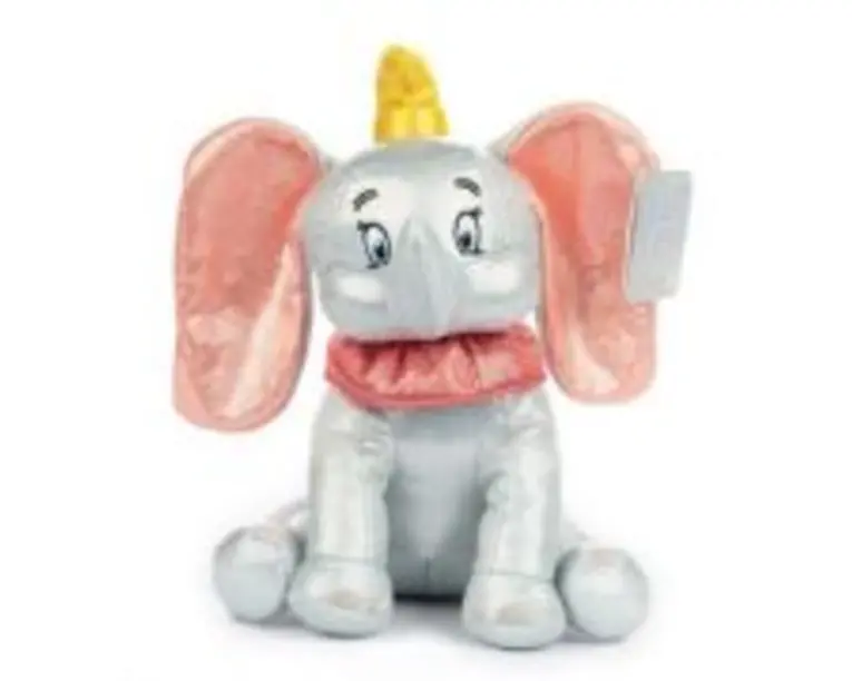 Plus cu sclipici si sunete, Dumbo, 28 cm, Disney 100