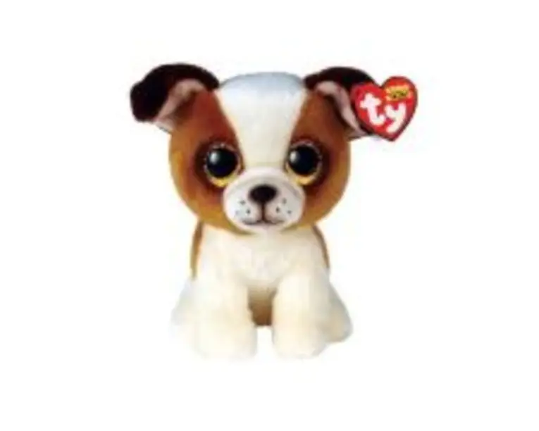 Plus 15 cm Boos Hugo Catelus maro cu alb, Ty