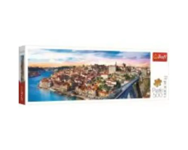Puzzle Porto panorama Portugalia 500 de piese, Trefl