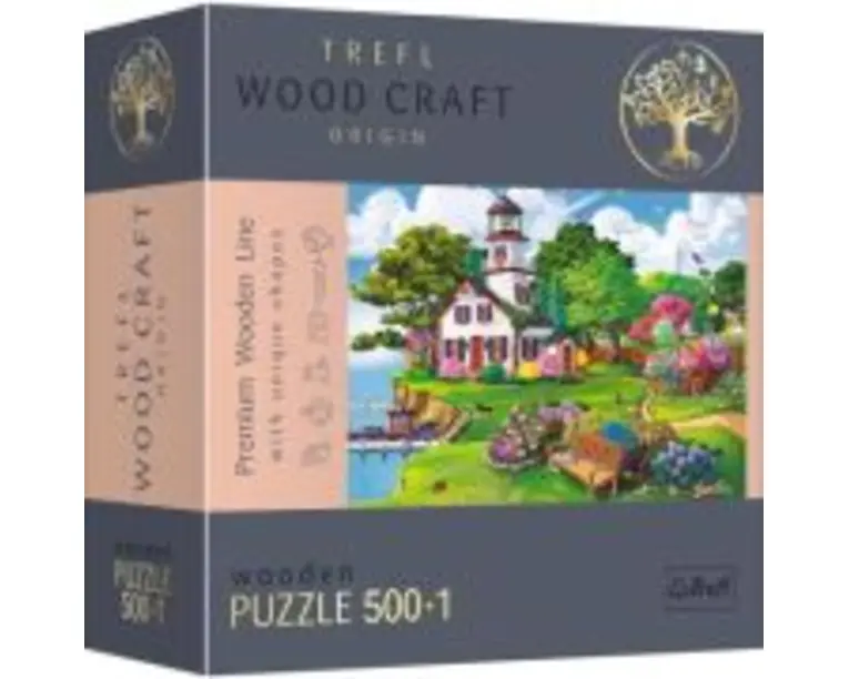 Puzzle din lemn portul in timpul verii 500+1 piese