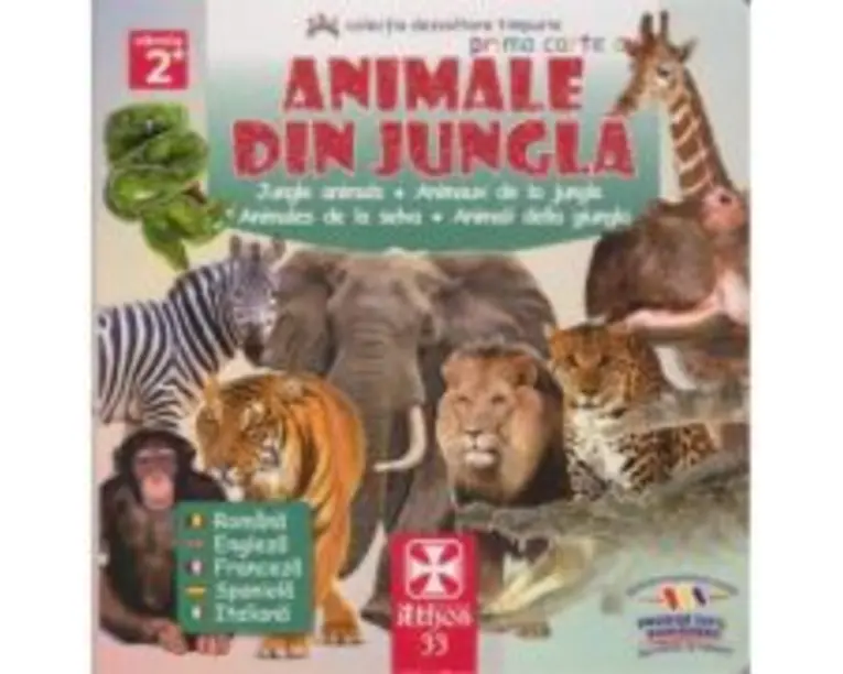 Prima carte cu animale din jungla