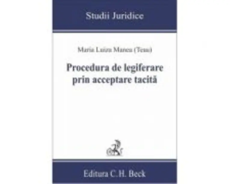 Procedura de legiferare prin acceptare tacita - Maria Luiza Manea