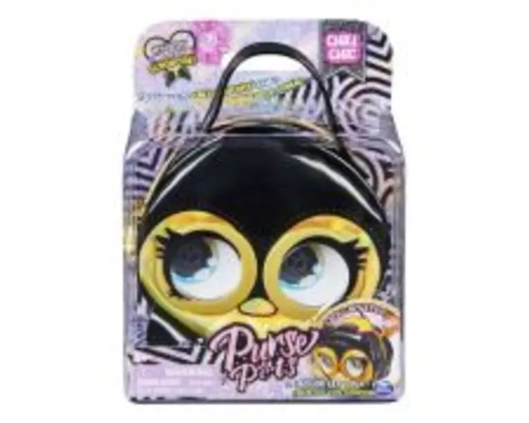 Purse Pets Gentuta Micro Pinguin Negru, Spin Master
