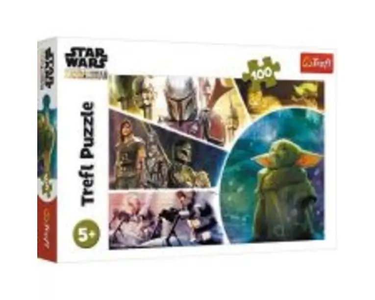 Puzzle 100 piese Star Wars Baby Yoda mandalorianul, Trefl