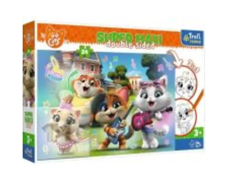 Puzzle Primo 24 Super Maxi. Pompierul Sam Echipa pompierilor, Trefl