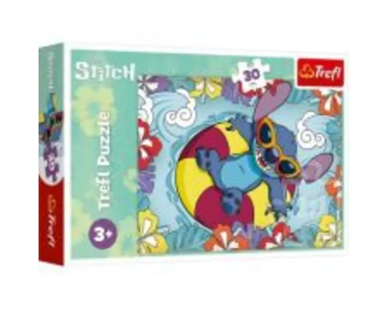 Puzzle 30. Stitch in vacanta, Trefl