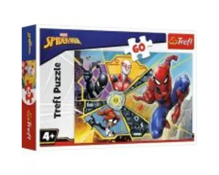 Puzzle 60 piese Spiderman, Panza de paianjen, Trefl