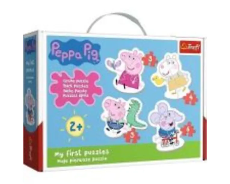 Puzzle Baby Classic Simpatica Peppa Pig 18 piese, Trefl