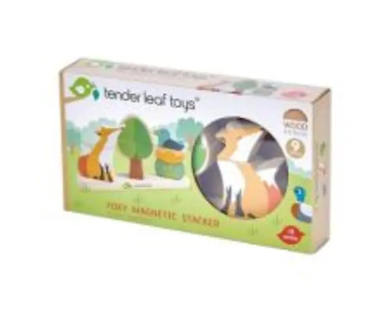 Puzzle educativ magnetic Vulpea in padure, 8 piese