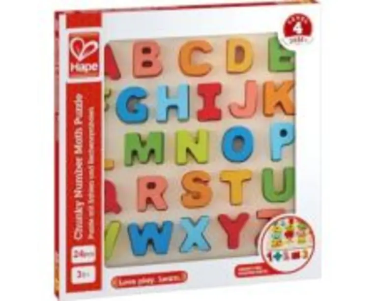 Puzzle Alfabet Chunky, 24 piese, HAPE