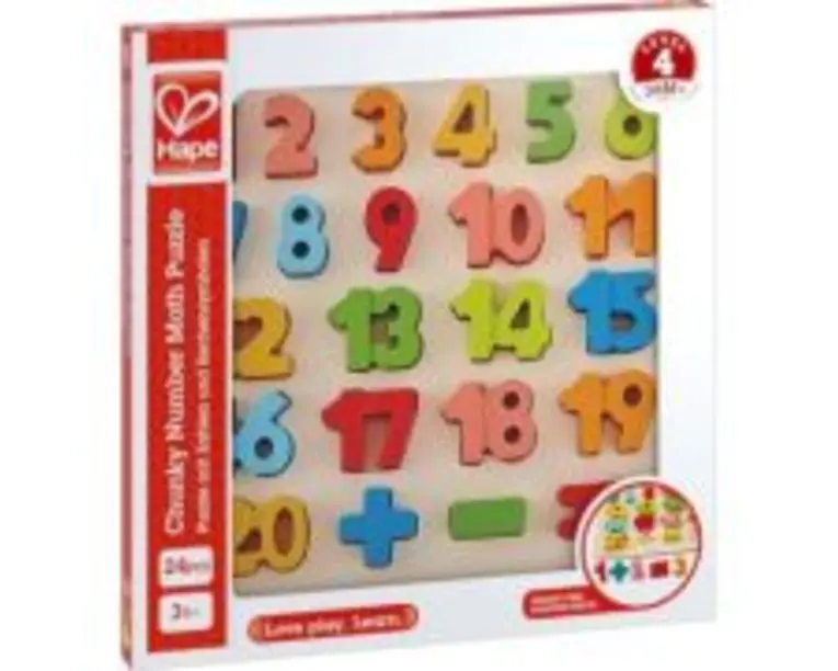 Puzzle Matematica Chunky, 24 piese, HAPE