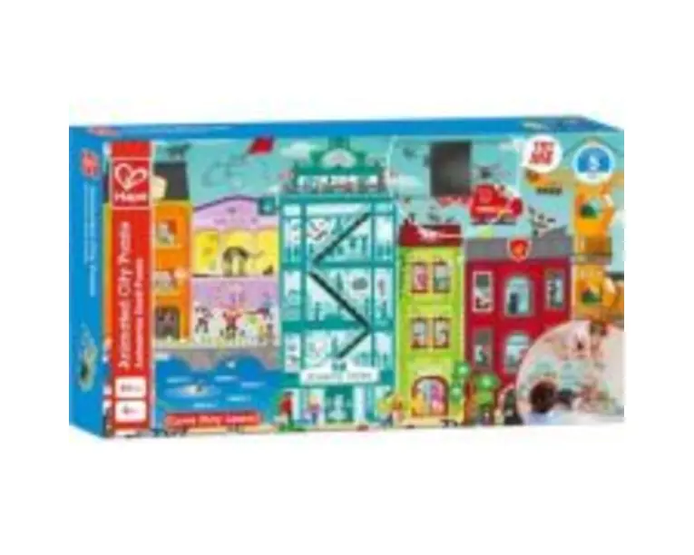 Puzzle Orasul animat, 49 piese, HAPE