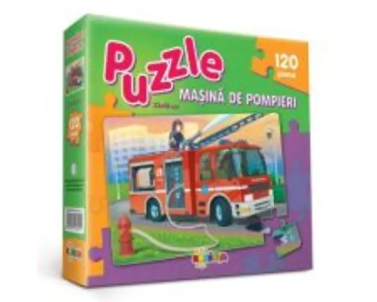 Puzzle Masina de pompieri 120 piese