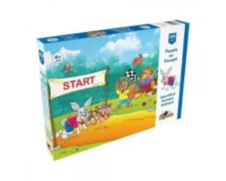 Puzzle Iepurele si broasca testoasa, 100 piese, Noriel